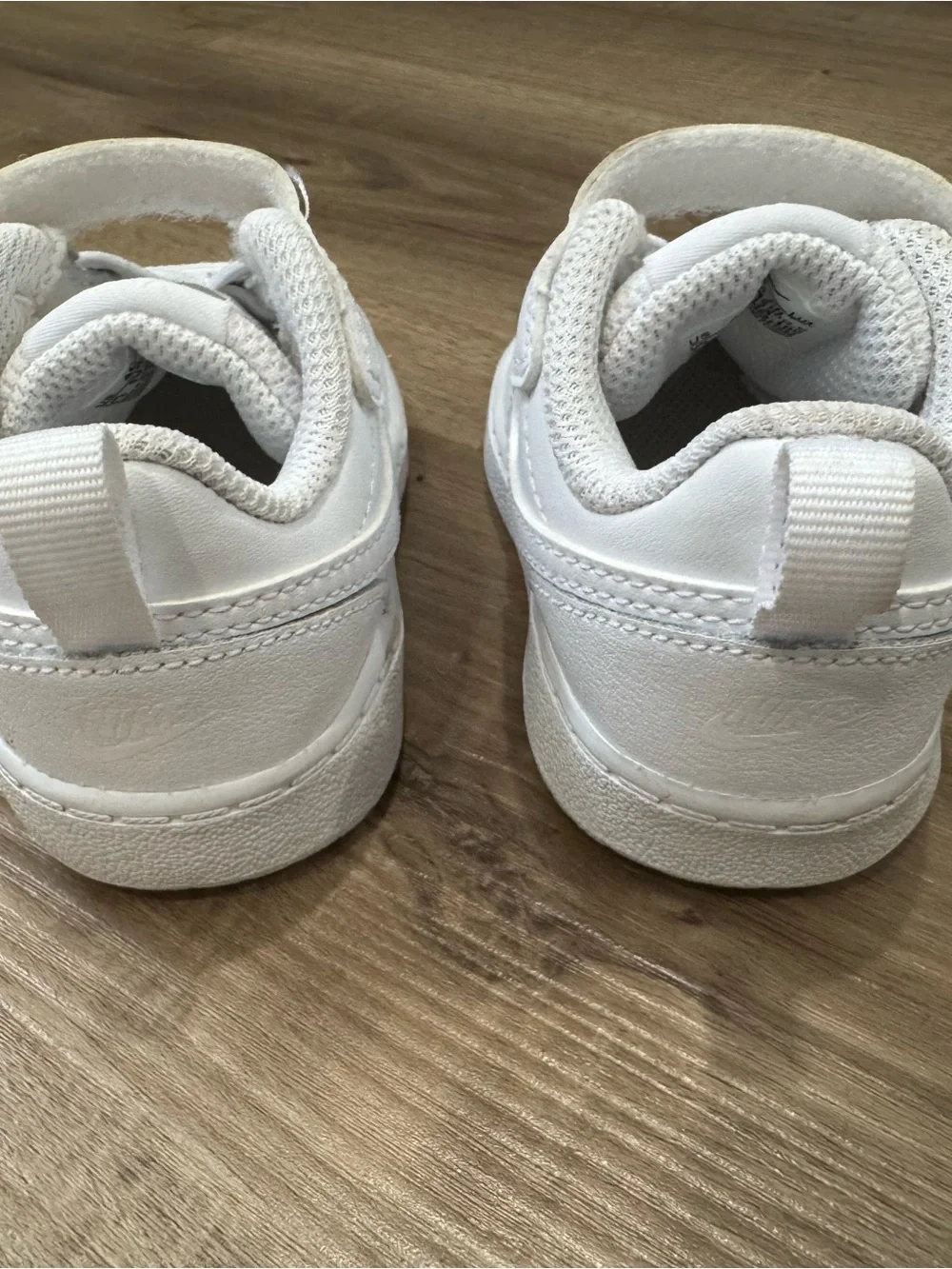 Nike Infant White Leather Sneakers - Picture 5 of 6